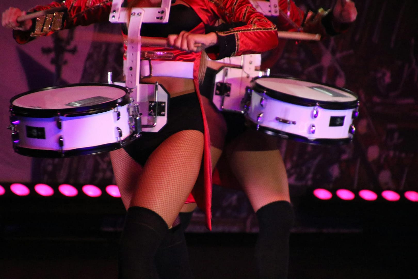 White and Black Snare Drums
